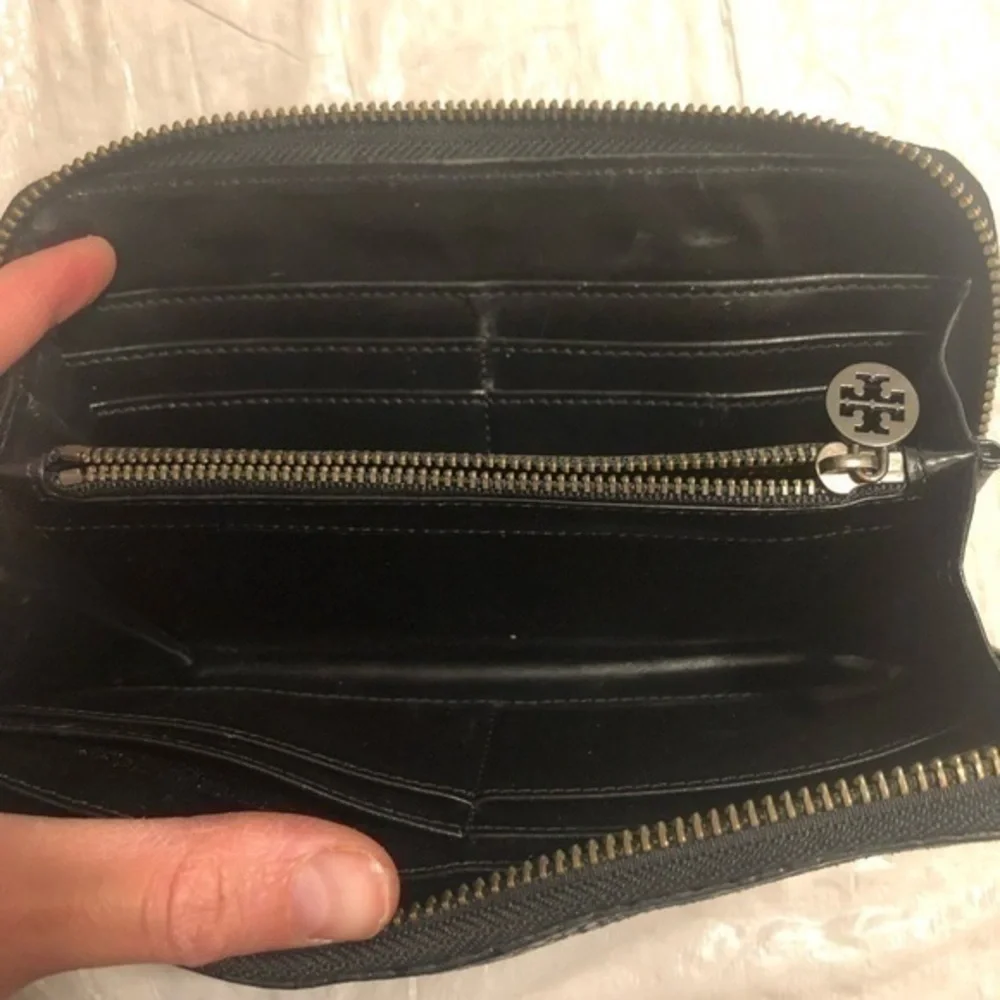 Tory Burch snakeskin embossed clutch wallet